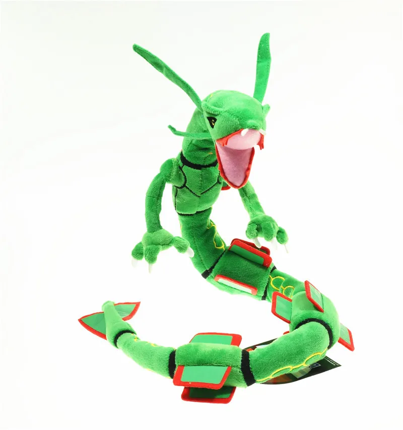 2 стиля 80 см новые игрушки зеленый и черный Rayquaza Мягкие плюшевые куклы аниме коллекционные мягкие животные куклы Подарки - Цвет: Зеленый