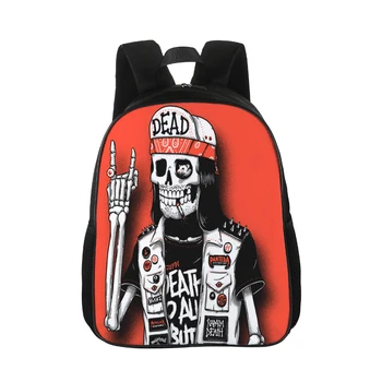 

Dark Gothic Bag Girls Boys arrival cool punk gothic skull backpack skeleton trolley Design customized backpack