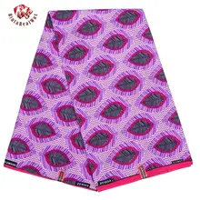 Африканский Анкара полиэстер воск печатает ткань Binta настоящий воск высокого качества 6 ярдов африканская ткань для вечерние платья FP6179