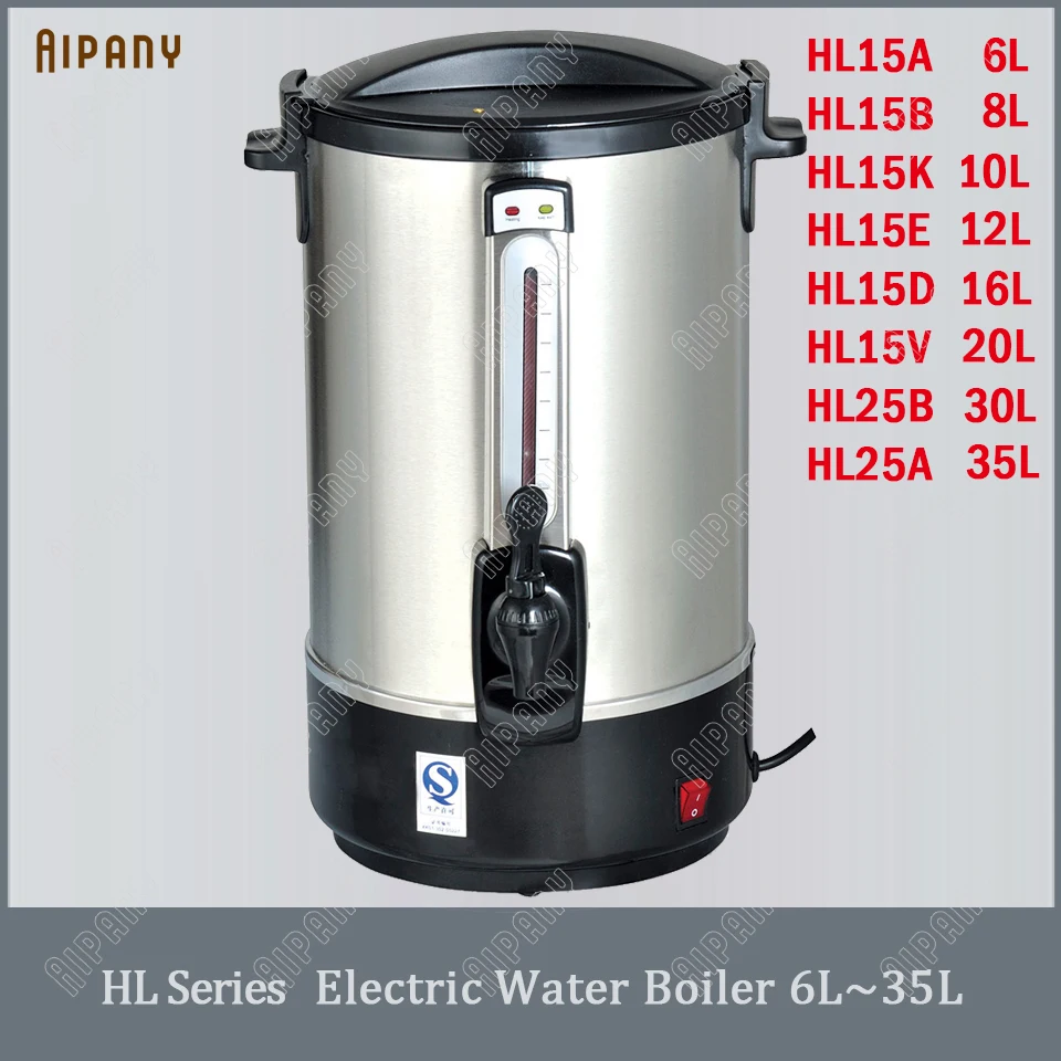 Hl15a Table Top Commercial Electric Water Boiler 6l/8l/10l/12l/16l/20l