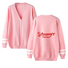 Новинка, милый женский мужской кардиган с v-образным вырезом, осенне-зимняя теплая верхняя одежда с длинным рукавом, мужской повседневный вязаный свитер, топы