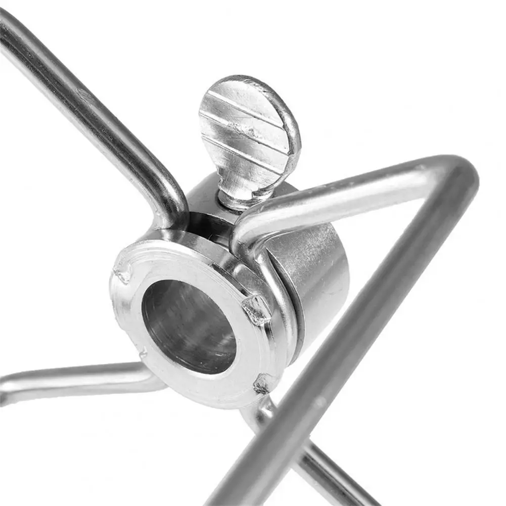 2Pcs Stainless Steel Rotisserie Meat Forks Clamp Grill Meatpicks Barbecue Skewer With Locking Screw Quick Adjustments BBQ Tools