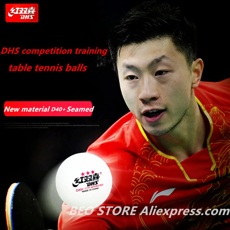 Description Picture 2 of itemDHS 3 Star D40+ Table Tennis Ball 3-STAR New Material ABS Seamed Poly Plastic Original DHS Ball 3 Star Ping Pong Balls
