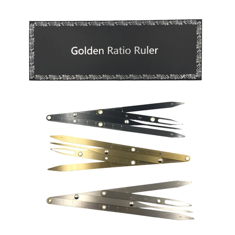 

1pcs Permanent Makeup Eyebrow Ruler Golden Ratio Divider Caliper Microblading Stencil Shaping Tool Tattoo Accessories Supplies