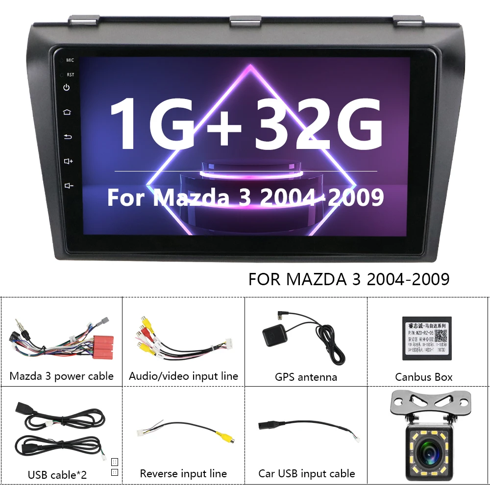 Camecho 2Din Android 8,1 gps Автомагнитола " 1G+ 32G автомобильный мультимедийный плеер Unversal gps Bluetooth WiFi USB FM автомобильный аудио Радио стерео - Цвет: With 12 LED Camera