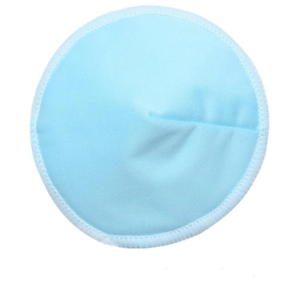 2pcs sky blue 2/10 шт подушечки для мам, подушечки для кормления, моющиеся, водонепроницаемые, хлопковые, марлевые подушечки, контурные подушечки для кормления, толстые подушечки, многоразовые для мам - Цвет: 2pcs sky blue