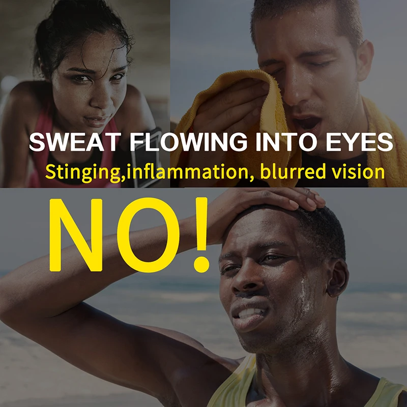 Description Picture 3 of itemWEST BIKING Absorbent Cycling Headband Men Women Sweatband Yoga Hair Bands Non-slip Quick Dry Sports Running Fitness Hairband