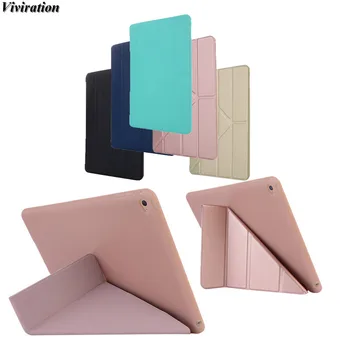 

Stylish Casual Funda Tablet Accessories TPU Stand Cover Magnetic Auto Wake Up Sleep Cover For Apple iPad Air 2/iPad 6 Case Cover