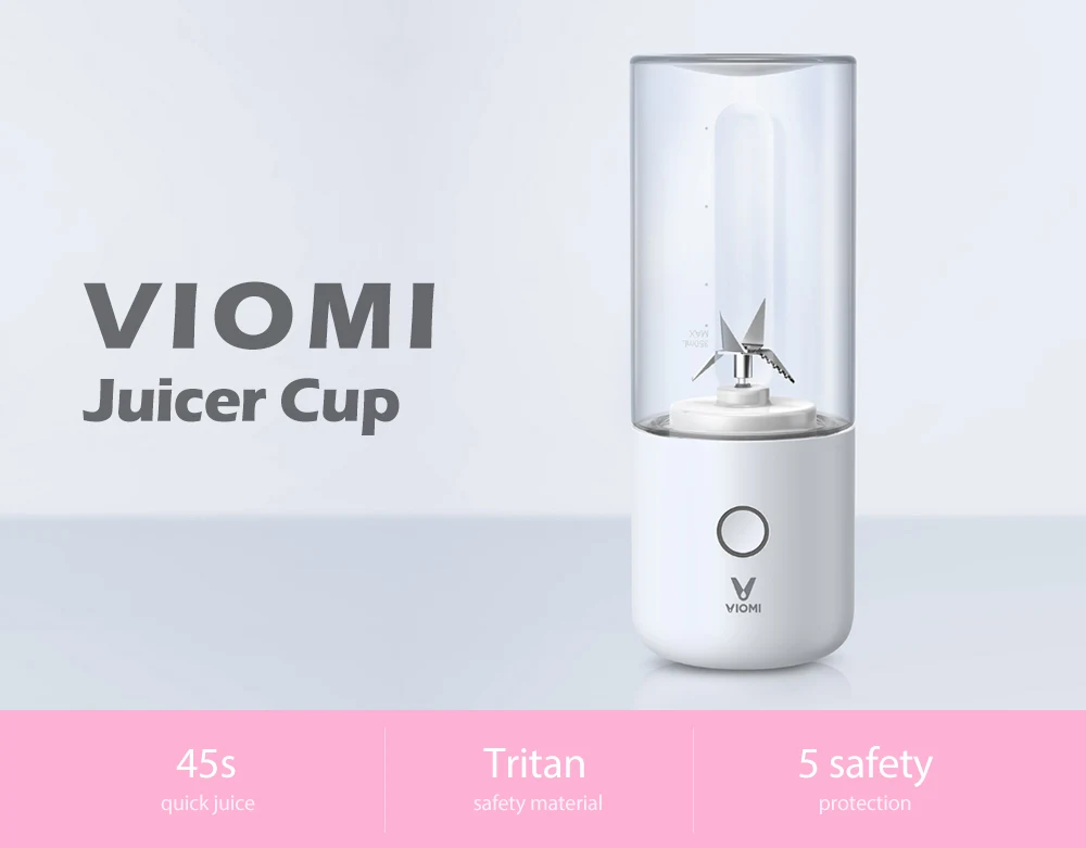 VIOMI 350ml Large Capacity Rechargeable Power Motor Food Grade Material Juicer Cup from Xiaomi youpin