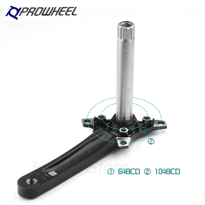 Manivelle 176/192mm Pour Fat Bike / Snow Bike - Avec Pédalier BB100/120MM