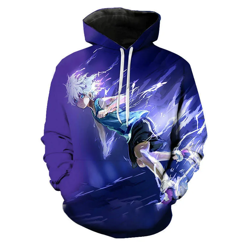 Новые комиксные толстовки Hunter X с 3D рисунком мужские женские детские пуловер для