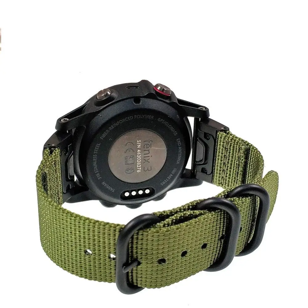 Fenix 6X браслет из нержавеющей стали Металл Quick Fit 26 мм/22 мм NATO нейлоновый ремешок для часов Ремешок для Garmin Fenix 5/6X/Fenix 5X/Fenix 3