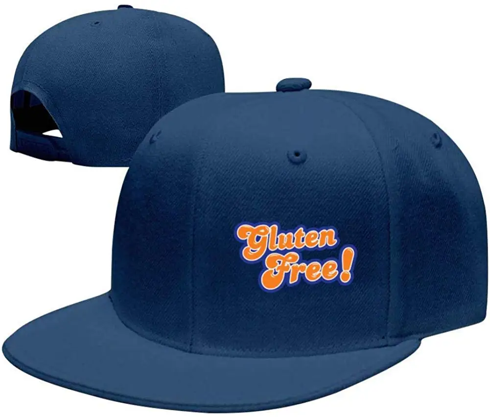 Безглютеновая бейсбольная Кепка Для Взрослых с плоским козырьком(с левой стороны), винтажная Кепка для папы, регулируемая бейсболка