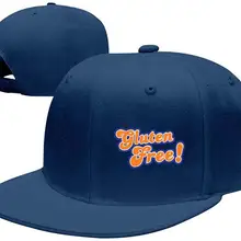 Безглютеновая бейсбольная Кепка Для Взрослых с плоским козырьком(с левой стороны), винтажная Кепка для папы, регулируемая бейсболка