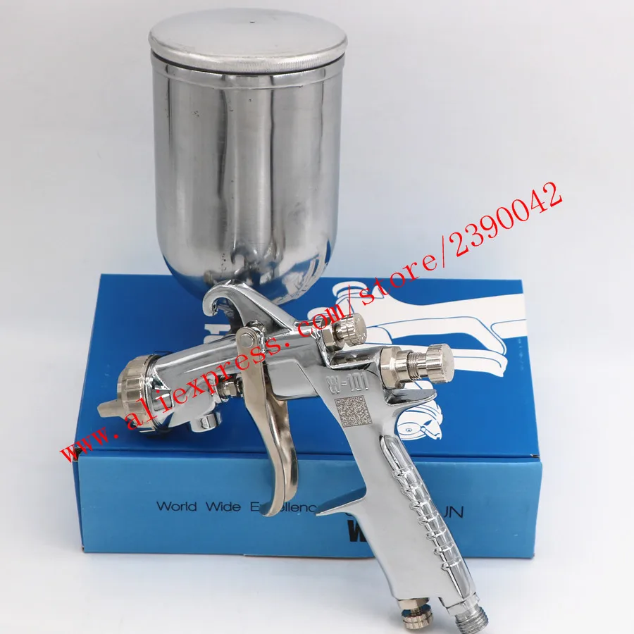 

hvlp 400cc cup W101 134G spray gun W-101 hand manual paint spray gun 1.0/1.3/1.5/1.8mm paint sprayer car paint gun air sprayer