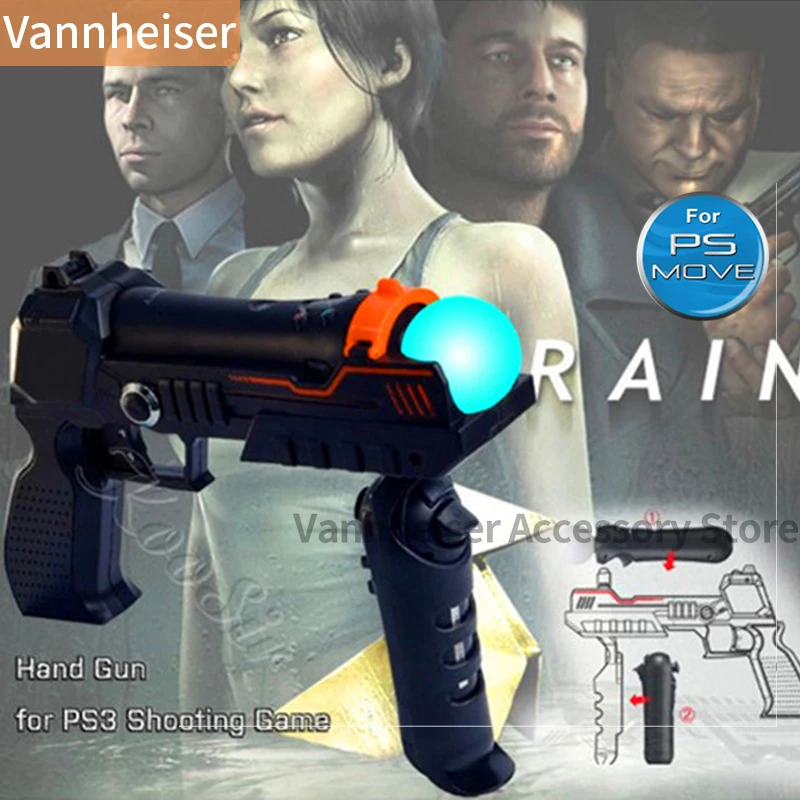 Shooter armas jogo controlador acessório para sony para ps3 mover  controlador tiro acessórios do jogo para ps4 vr - AliExpress