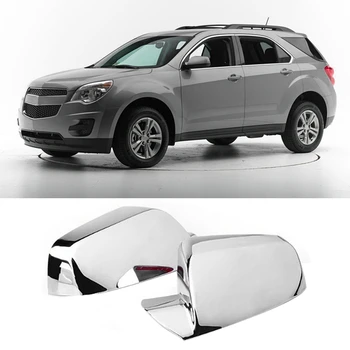 

for Chevy Equinox GMC Terrain 2010-2016 Silver Chrome ABS Side Rear View Mirror Cover Trim