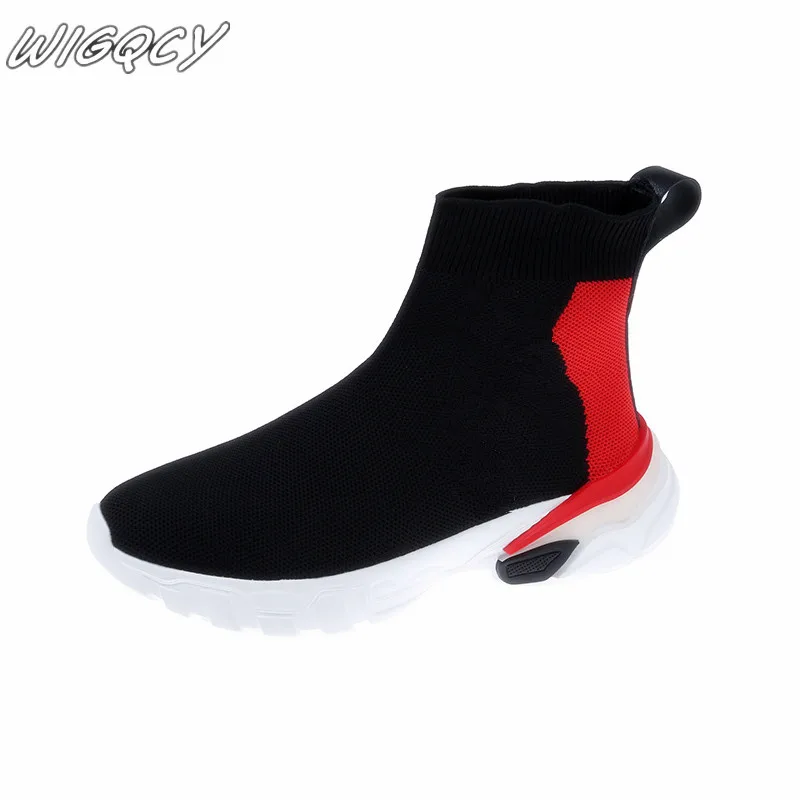 

2019 women's summer outdoor walking casual flat shoes solid color round head mesh breathable sets of foot letter single shoes