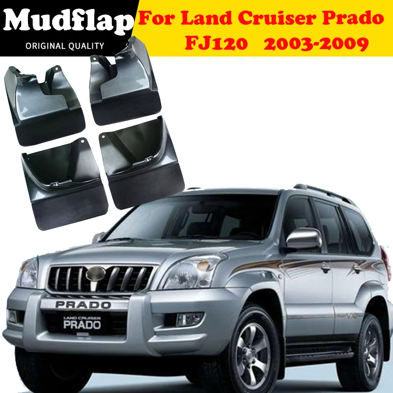 Molded Mud Flaps For Toyota Land Cruiser Prado FJ120 Splash Guards Mudguards Front or Rear