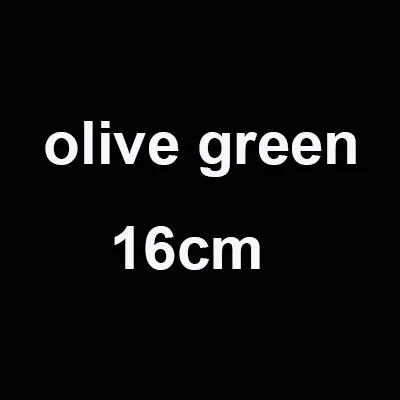 olive green 16cm Воротник из лисьего меха для капюшона, натуральный Лисий мех, капюшон с отделкой, шарф, большой меховой воротник, натуральный мех лисы воротник, отделка на заказ, Ms. MinShu - Цвет: olive green 16cm