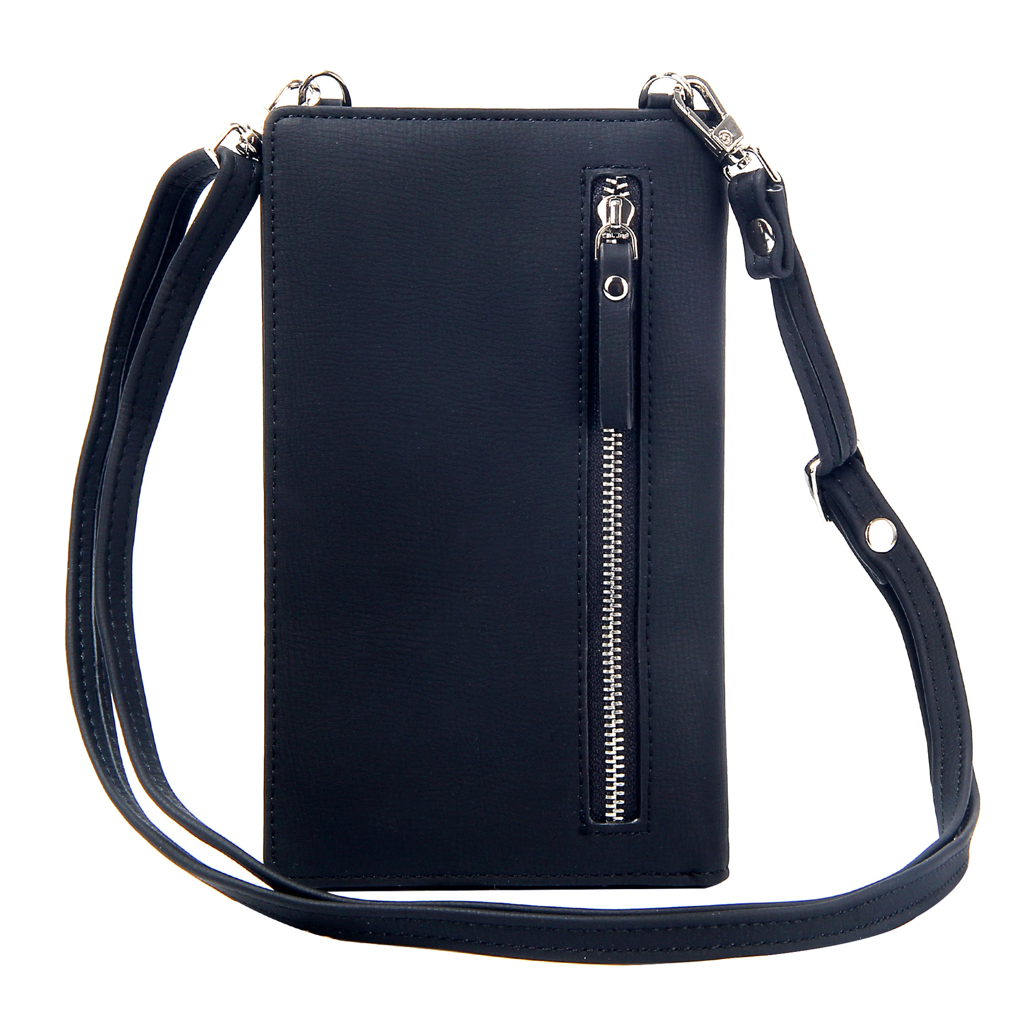Personlity Floral Women Wallets Leather Solid Zipper Detachable Portable Shoulder Bag Fashion Female Phone Bag Crossbody Bag