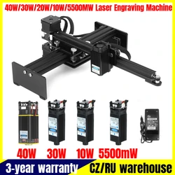 Mini graveur Laser de bureau 40W/30W/20W/10W/5500MW, imprimante Portable pour Logo et marques 