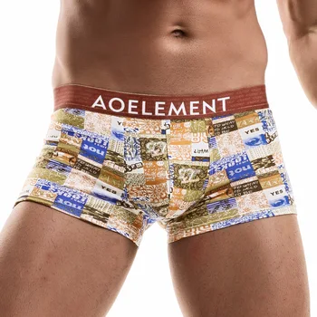 

Men Boxer Soft Breathable Silk Underwear Male Comfortable Panties Lovely Cartoon Print Underpants Boxer Shorts Homme for Men