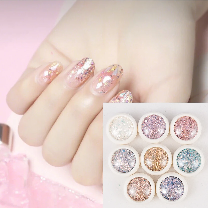 

Halloween Christmas Nail Art Decorations Mixed Nail Art Glitter Powder Sequins Broken Flakes 3D Charms Dust Flakes Decor Shining