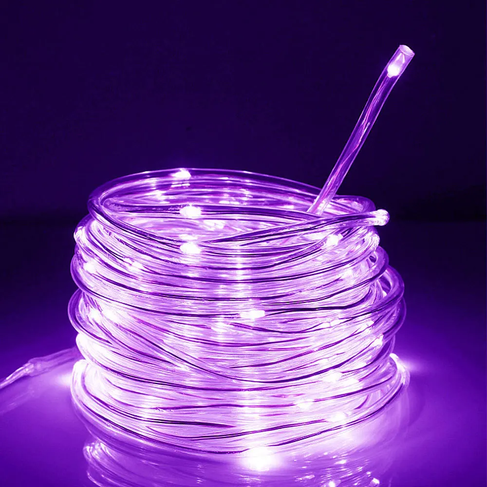 8 Mode LED Outdoor Solar Lamps LEDs Solar String Lights Fairy Holiday Christmas Party Garlands Solar Garden Waterproof Lights