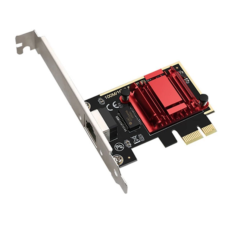 network interface card Game PCIE Card 2500Mbps Gigabit Network Card 10/100/1000Mbps RTL8125 RJ45 Wired Network Card PCI-E 2.5G Network Adapter wifi adapter for pc