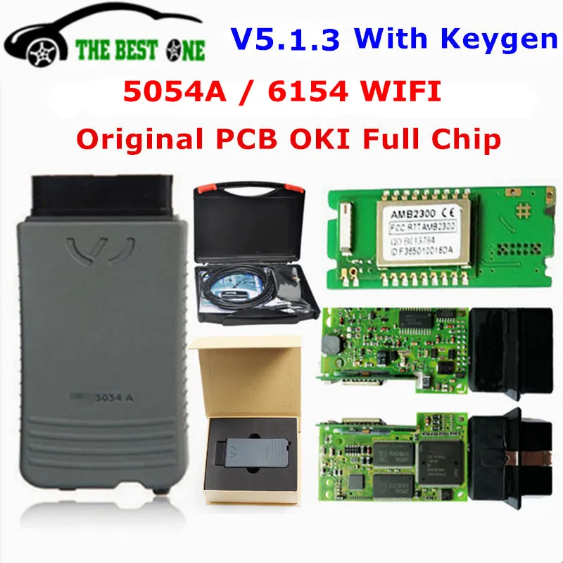 OKI 5054A ODIS 5.1.3 Bluetooth AMB2300 6154 wifi 5054A полный чип Поддержка UDS 6154A для VAG автомобиля диагностический инструмент