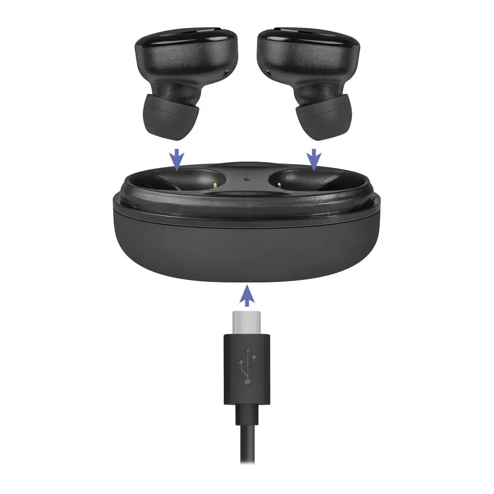 Гарнитура Twins 635 черный, TWS, Bluetooth