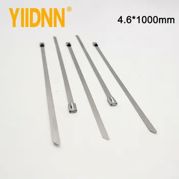 

3/16" Self-Lock with Tongue Head Stainless Steel Cable Ties (39.4 Inch)100pc(4.6mm*1000mm)