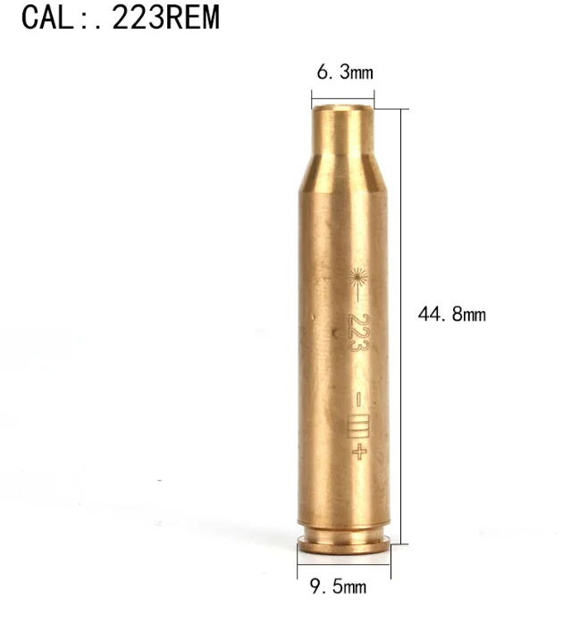 50 шт. CAL. 9 мм. 45. 30. 222REM. 223REM 7,62X39 30-30WIN 7X57R. 308 7,62X54. 38 20GA картридж с красным лазерным отверстием Sighter Boresighter