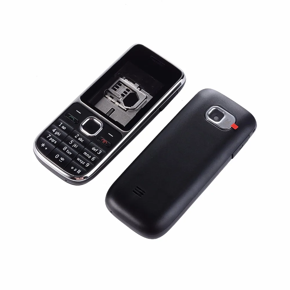10 шт. для Nokia C2-01 полный корпус телефона задняя дверь крышка батареи + передняя