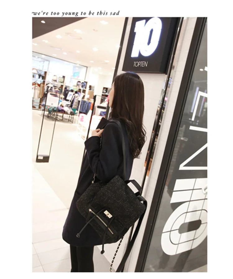 Spring And Autumn Korean-style Woolen Jacket Mid-length Duffle Coat Slim Fit Slimming Versatile Students Women's