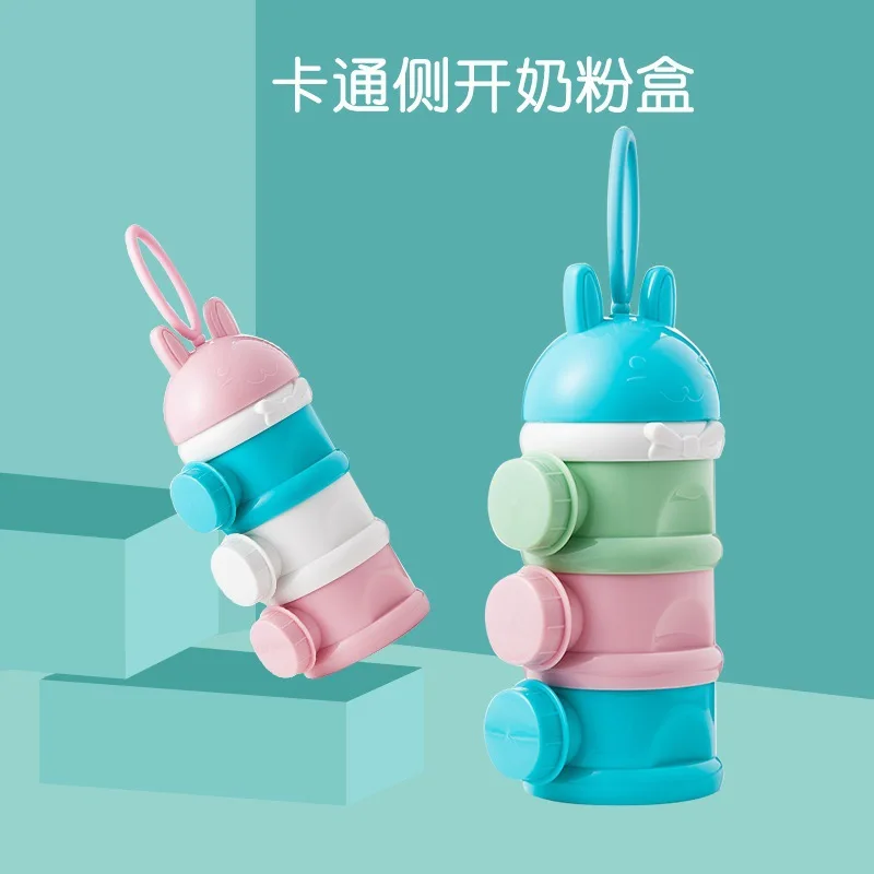 

Infant Three Layer Side Open Milk Box Nursing Splittable Portable Hand Milk Cans Separate Layered Milk Container