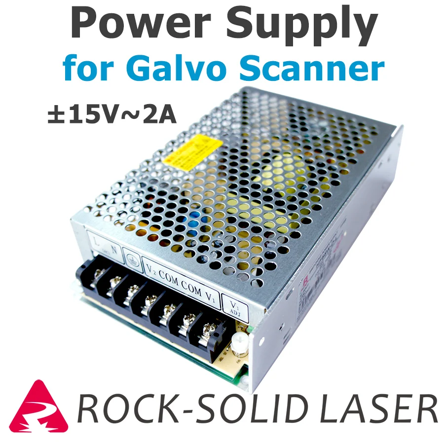 Импульсный лазерный источник питания для головки сканера Galvo DC 15V 2A гальванометр