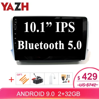 

YAZH For Peugeot 2008 /208 2013-2016 Car Unit Multimedia With 1024*600 4K Video Radio/SWC/OBD /Carplay/Mirror Link/Bluetooth 5.0