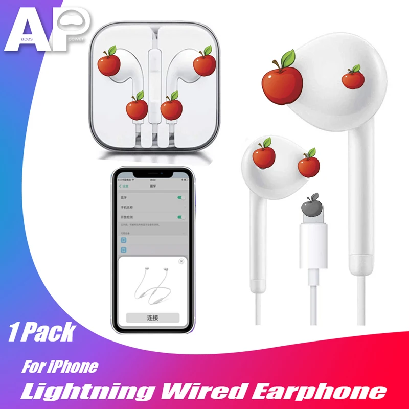 smart Lighting tws Port Bluetooth headset In Ear for iPhone 7 8 earphone X XS 11 pro Max Earbuds with Microphone wired earphones smart Lighting tws Port Bluetooth headset In Ear for iPhone 7 8 earphone X XS 11 pro Max Earbuds with Microphone wired earphones