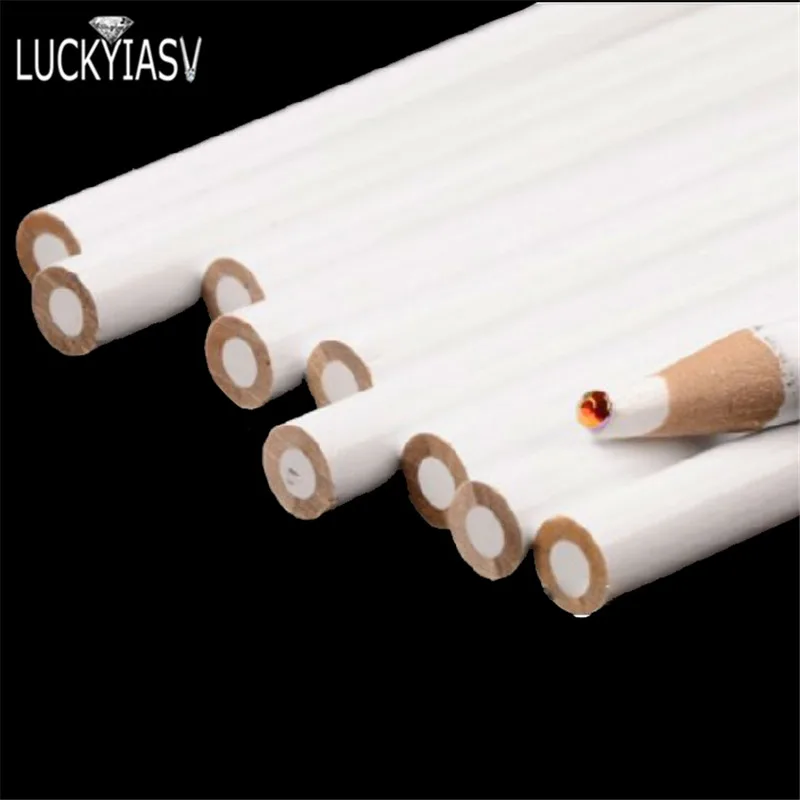 100pcs Profression Nail Dotting Tool Beads Gems Studs Picker Art Design Wax Pen Rhinestone Pick Up Point Drill Pencil Stick | Украшения и