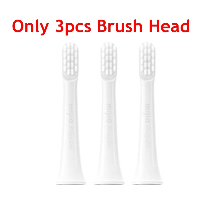 Only 3pcs head Xiao mi jia T100 mi умная электрическая зубная щетка Xiao mi Sonic зубная щетка отбеливающая уход за полостью рта с насадкой-щеткой - Цвет: Only 3pcs head