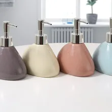 Керамическая эмульсионная бутылка в скандинавском треугольнике, 350 мл, диспенсер для мыла, бутылка для дезинфицирующего средства для рук, гель для душа, бутылка для шампуня и влаги T