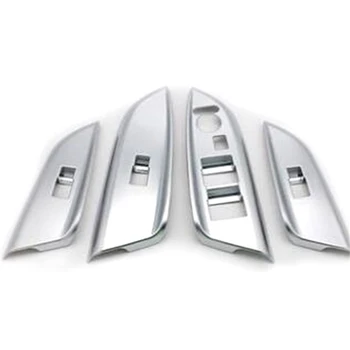 

Car Door Window Glass Lift Control Switch Panel Cover Trim Car Styling Accessories for Honda FIT Jazz 2014-2018