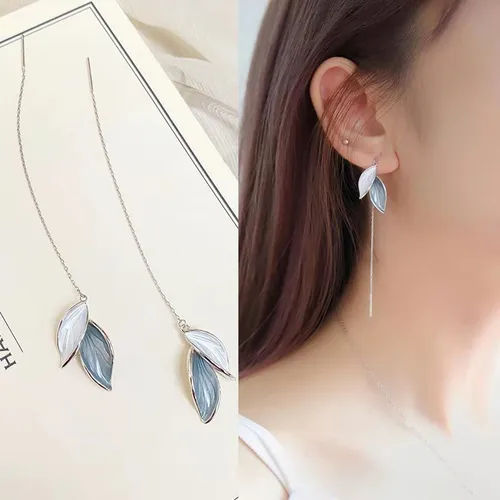 그녀에게 선물하기 좋은 귀걸이, 여성용 리프 태슬 귀걸이 추천