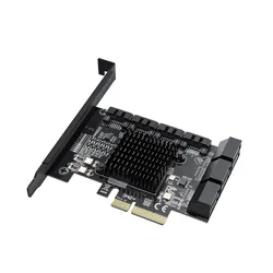 Carte adaptateur PCIe vers SATA III 6Gbps, 5/8/10/16 ports, convertisseur PCI e Riser, carte adaptateur d'extension 