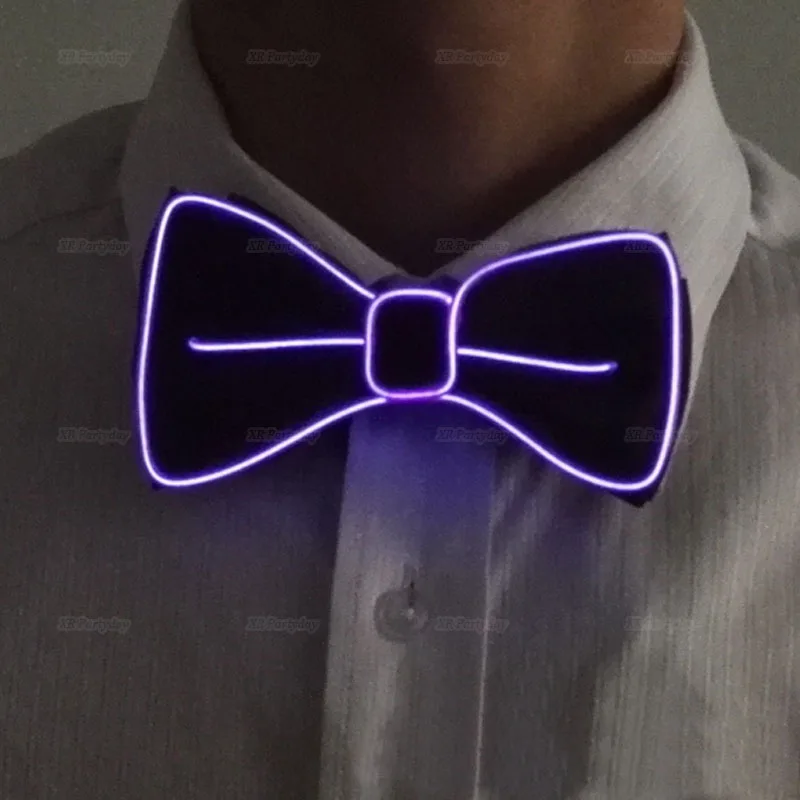 purple bow Светодиодный с подсветкой светящиеся Шляпы Топ джазовая шляпа Кепка фестиваль праздник маскарадный реквизит светящаяся, для клуба вечерние кепки navidad Рождество - Цвет: purple bow