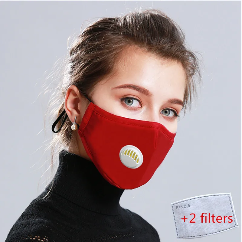 

Men Women Anti-Dust Mask Anti Pollution PM2.5 Mouth Masks With Breathable Valve Activated Carbon Filter Respirator