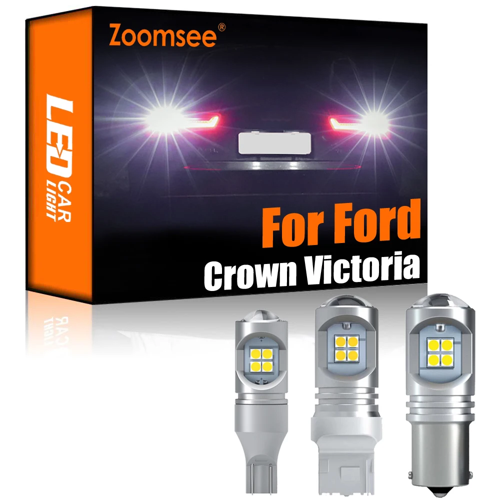Zoomsee Комплект из 2 предметов белая обратный светодиодный для Ford Crown Victoria 1992-2011 Canbus