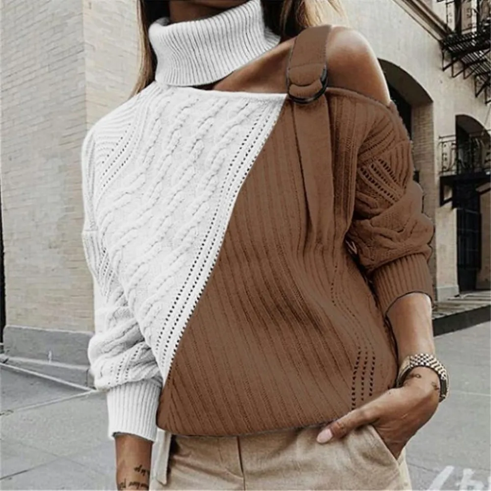 #^Special Price Autumn Winter Turtleneck Sweater Street Elasticity Knitwear Casual Brand Sweater Women Fashion Long Sleeve Pullovers Sudaderas